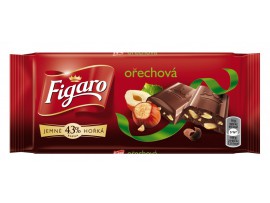 Figaro горький шоколад с дроблеными лесными орехами 90 г